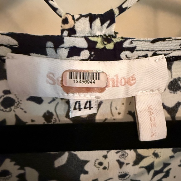 See By Chloe Sheer Ruffled Caftan Dress - Picture 3 of 8